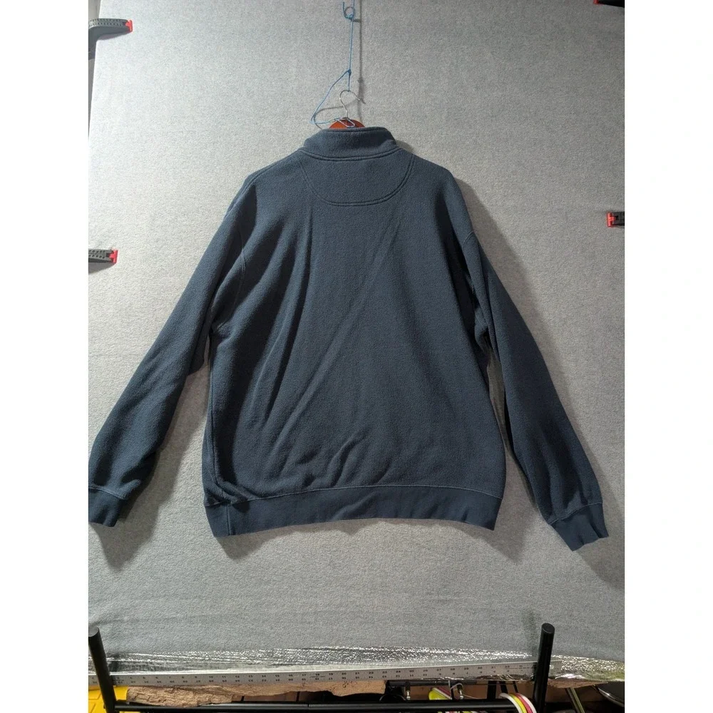 Orvis Quarter Zip Fleece Pullover XXL Blue Outdoor Casual Sweater